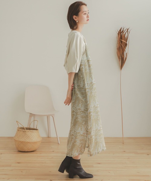 SENSE OF PLACE by URBAN RESEARCH（センスオブプレイスバイアーバンリサーチ）の「コクーンタックスリーブカットトップ（Tシャツ/カットソー・レディース・ブラック/アイボリー・ONE）」の14枚目の写真