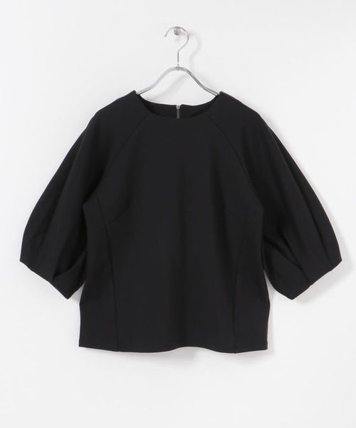 SENSE OF PLACE by URBAN RESEARCH（センスオブプレイスバイアーバンリサーチ）の「コクーンタックスリーブカットトップ（Tシャツ/カットソー・レディース・ブラック/アイボリー・ONE）」の10枚目の写真