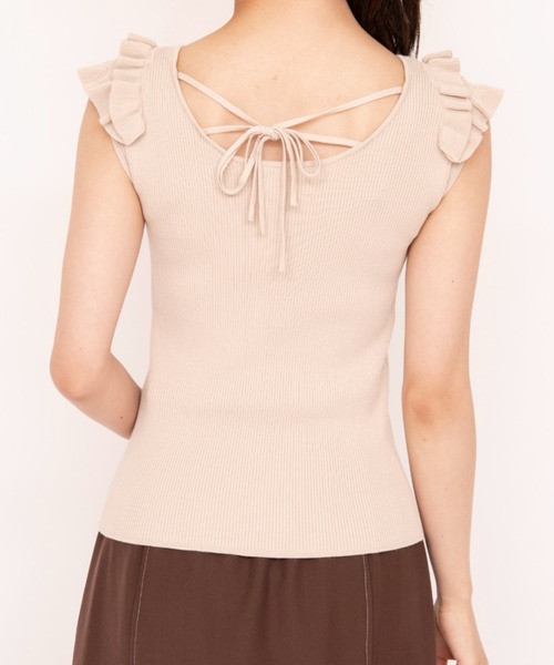 WILLSELECTION(ウィルセレクション)の「ティアードミニフリルニット(ニット/セーター・レディース・ベージュ/ピンク/ミント・MEDIUM)」の22枚目の写真