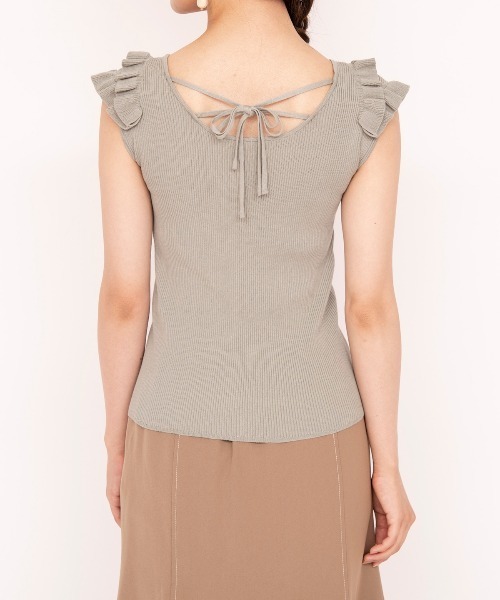 WILLSELECTION(ウィルセレクション)の「ティアードミニフリルニット(ニット/セーター・レディース・ベージュ/ピンク/ミント・MEDIUM)」の21枚目の写真