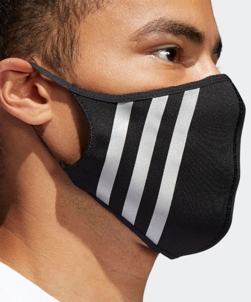 adidas（アディダス）の「フェイスカバー 3枚組 [FACE COVERS 3-PACK] アディダスオリジナルス（マスク・メンズ・ブラック×ブラック・MEDIUM/XXX-LARGE/X-LARGE）」の9枚目の写真
