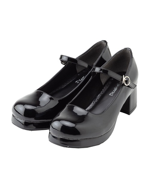 DearMyLove（ディアマイラブ）の「お任せロリータパンプス（パンプス・レディース・クリアブラック/ライトピンク/ピンク/パープル/ブラック/ホワイト・22.5cm/24.5cm/24cm/25.5cm/26.5cm/26cm/22cm/23.5cm/23cm/25cm/21.5cm/21cm）」の4枚目の写真