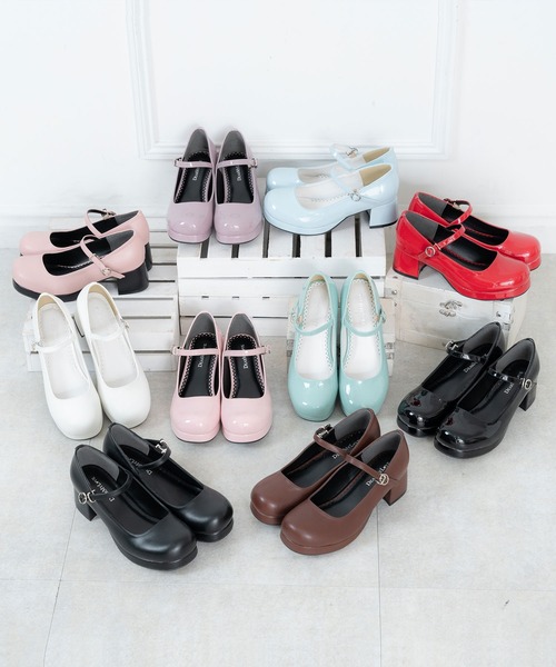 DearMyLove（ディアマイラブ）の「お任せロリータパンプス（パンプス・レディース・クリアブラック/ライトピンク/ピンク/パープル/ブラック/ホワイト・22.5cm/24.5cm/24cm/25.5cm/26.5cm/26cm/22cm/23.5cm/23cm/25cm/21.5cm/21cm）」の11枚目の写真
