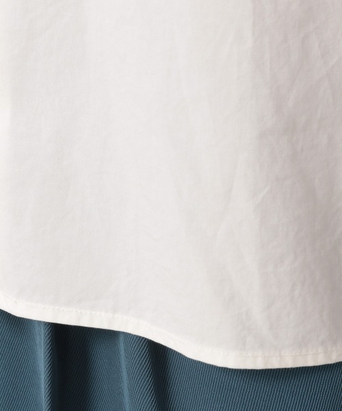 LOWRYS FARM（ローリーズファーム）の「テーラーフリルカラーシャツＬＳ　215274（シャツ/ブラウス・レディース・ブラック/オフホワイト/グレー・FREE）」の5枚目の写真