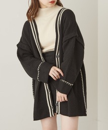 Chico | 袖取り外し2wayラインカーデ(カーディガン/ボレロ)