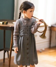 キッズのワンピース ドレス グレー 灰色系 ウォッシャブル加工 ファッション通販 Zozotown