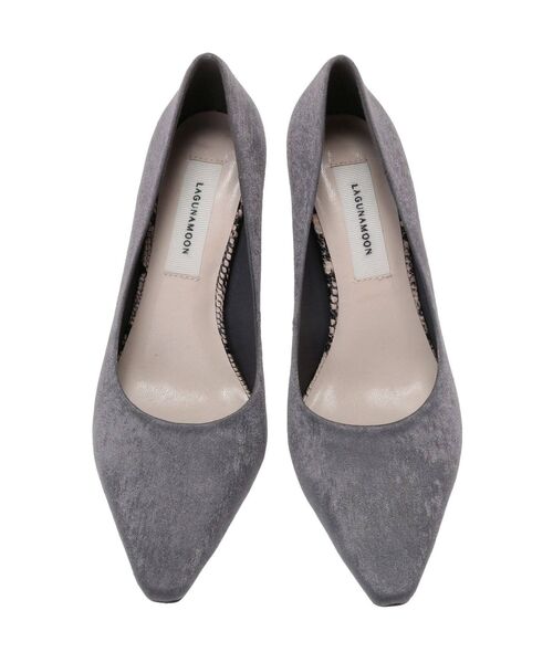 LAGUNAMOON(ラグナムーン)の「LADYヴィンテージサテンパンプス(パンプス・レディース・ブルー/ベージュ・SMALL/X-SMALL/MEDIUM)」の4枚目の写真