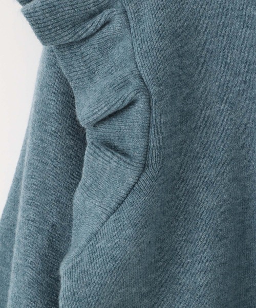 LOWRYS FARM（ローリーズファーム）の「コンパクトフリルニットＬＳ　215136（ニット/セーター・キッズ・アイボリー/ブラウン/ブルー・110cm/120cm/130cm）」の12枚目の写真