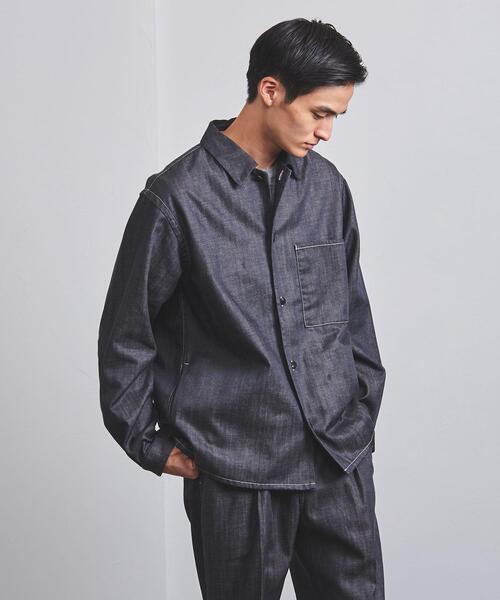 UNITED ARROWS（ユナイテッドアローズ）の「＜UNITED ARROWS＞ ノーフェイド デニム オーバーシャツ（その他アウター・メンズ・ネイビー/ベージュ・S/M/L）」の2枚目の写真
