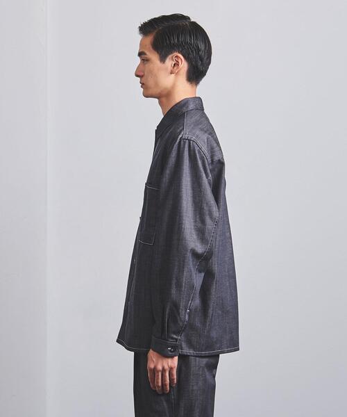 UNITED ARROWS（ユナイテッドアローズ）の「＜UNITED ARROWS＞ ノーフェイド デニム オーバーシャツ（その他アウター・メンズ・ネイビー/ベージュ・S/M/L）」の7枚目の写真