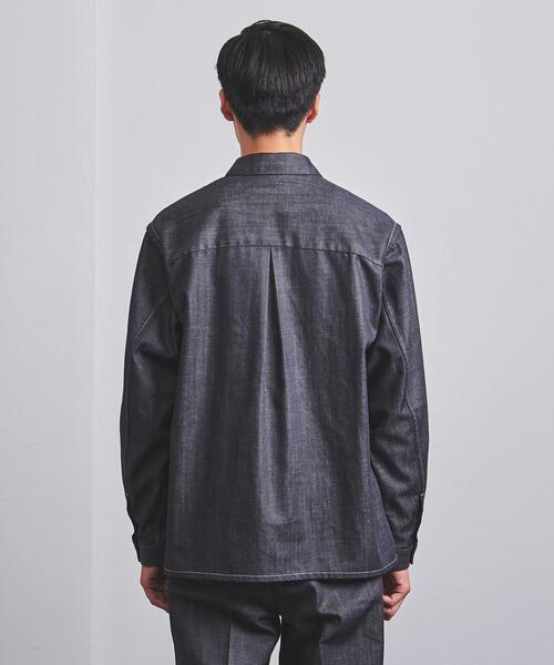 UNITED ARROWS（ユナイテッドアローズ）の「＜UNITED ARROWS＞ ノーフェイド デニム オーバーシャツ（その他アウター・メンズ・ネイビー/ベージュ・S/M/L）」の3枚目の写真