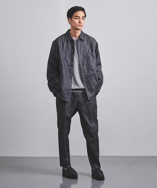 UNITED ARROWS（ユナイテッドアローズ）の「＜UNITED ARROWS＞ ノーフェイド デニム オーバーシャツ（その他アウター・メンズ・ネイビー/ベージュ・S/M/L）」の9枚目の写真