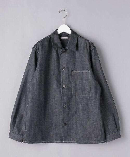 UNITED ARROWS（ユナイテッドアローズ）の「＜UNITED ARROWS＞ ノーフェイド デニム オーバーシャツ（その他アウター・メンズ・ネイビー/ベージュ・S/M/L）」の21枚目の写真