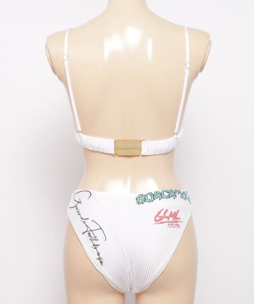 GUACAMOLE(ガカモレ)の「4D recycled textured traiangle bikini(水着・レディース・ホワイト/イエロー/ライトグレー/レッド・M)」の22枚目の写真