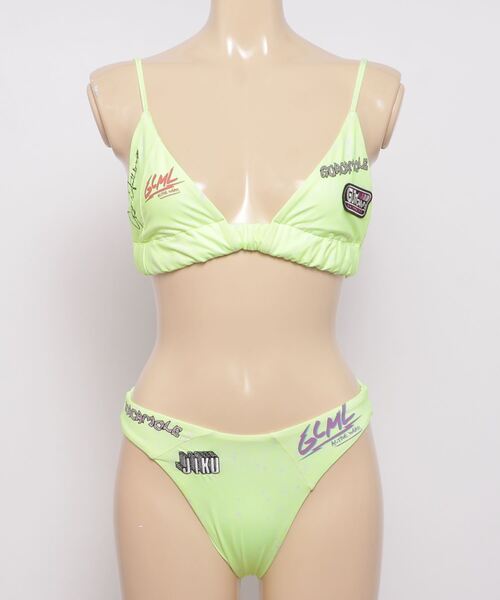GUACAMOLE(ガカモレ)の「4D recycled textured traiangle bikini(水着・レディース・ホワイト/イエロー/ライトグレー/レッド・M)」の17枚目の写真