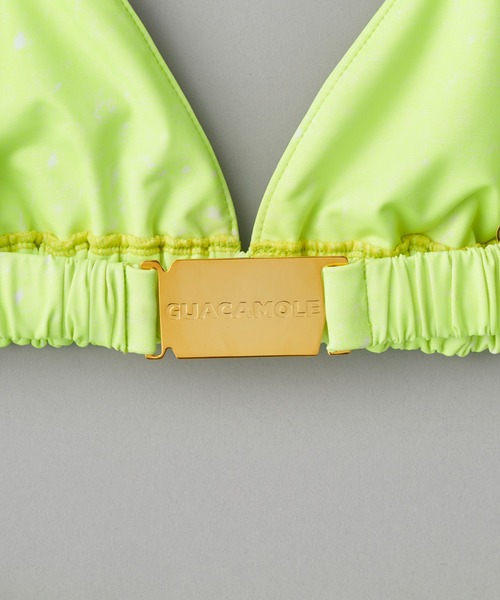 GUACAMOLE(ガカモレ)の「4D recycled textured traiangle bikini(水着・レディース・ホワイト/イエロー/ライトグレー/レッド・M)」の7枚目の写真