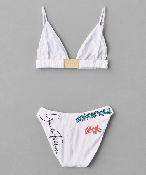 GUACAMOLE(ガカモレ)の「4D recycled textured traiangle bikini(水着・レディース・ホワイト/イエロー/ライトグレー/レッド・M)」の5枚目の写真