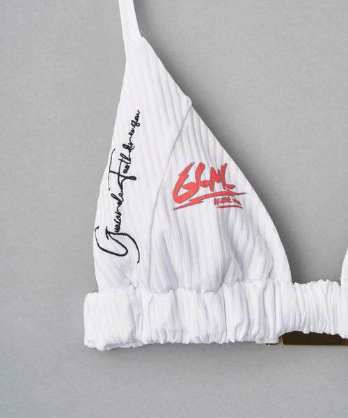 GUACAMOLE(ガカモレ)の「4D recycled textured traiangle bikini(水着・レディース・ホワイト/イエロー/ライトグレー/レッド・M)」の14枚目の写真