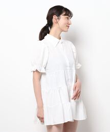 ティアードシャツワンピース