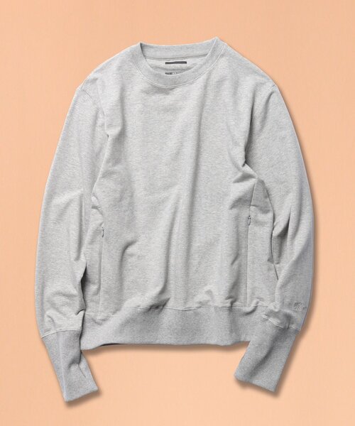 BASECONTROL（ベースコントロール）の「◆【S～3Lサイズ展開】多機能裏毛 クルースウェット（スウェット・メンズ・ブラック/ネイビー/グレー・01/02/03/04/05）」の2枚目の写真