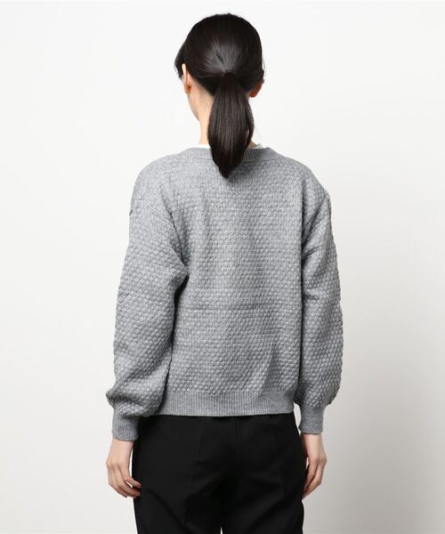 Twinkle;pm（トゥインクルピーエム）の「花柄刺繍ニットカーディガン（カーディガン/ボレロ・レディース・グレー/ホワイト/イエロー・FREE）」の10枚目の写真