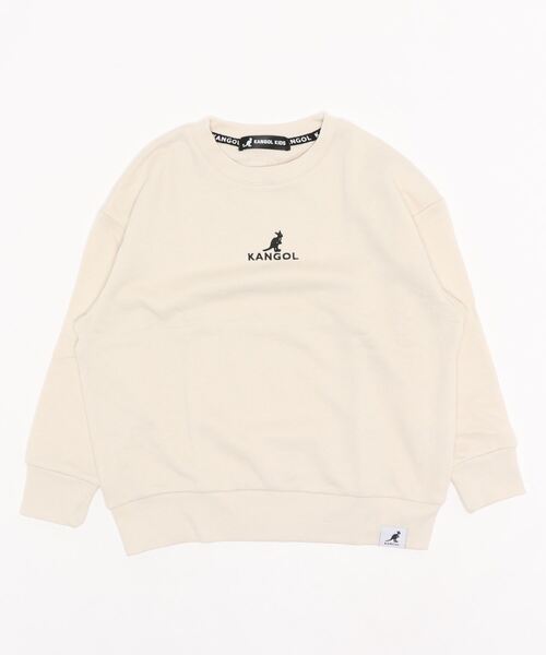 KANGOL(カンゴール)の「【KANGOL/カンゴール】KANGOL KIDS 裏毛クルートレーナー(スウェット・キッズ・ベージュ/ブラウン/グレー・130/140/150/160)」の1枚目の写真