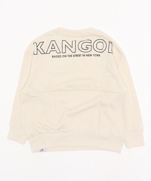 KANGOL(カンゴール)の「【KANGOL/カンゴール】KANGOL KIDS 裏毛クルートレーナー(スウェット・キッズ・ベージュ/ブラウン/グレー・130/140/150/160)」の4枚目の写真