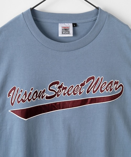 VISION STREET WEAR（ヴィジョンストリートウェア）の「【VISION STREET  WEAR/ヴィジョンストリートウェア】サテンワッペンロゴ 刺繍　長袖Tシャツ（Tシャツ/カットソー・メンズ・ホワイト/マルチ/マスタード/ブラック・M/XL/L）」の11枚目の写真