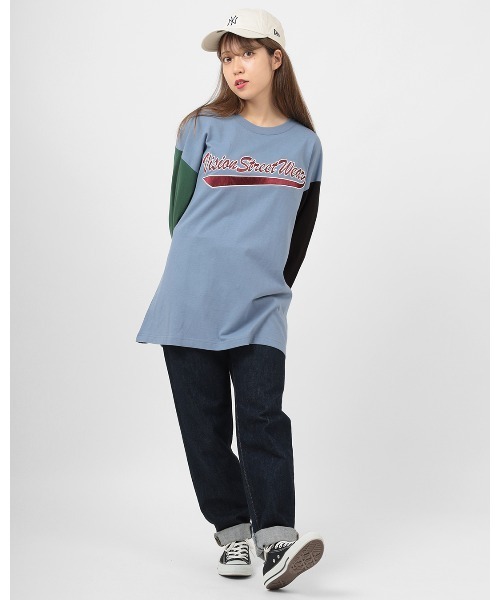 VISION STREET WEAR（ヴィジョンストリートウェア）の「【VISION STREET  WEAR/ヴィジョンストリートウェア】サテンワッペンロゴ 刺繍　長袖Tシャツ（Tシャツ/カットソー・メンズ・ホワイト/マルチ/マスタード/ブラック・M/XL/L）」の19枚目の写真