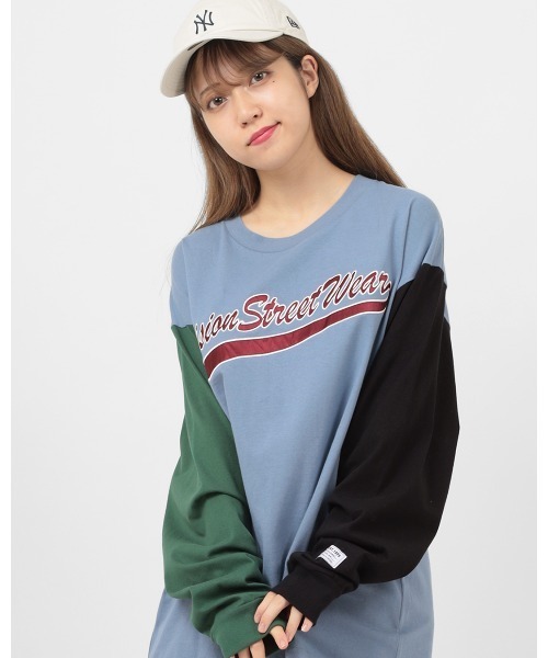 VISION STREET WEAR（ヴィジョンストリートウェア）の「【VISION STREET  WEAR/ヴィジョンストリートウェア】サテンワッペンロゴ 刺繍　長袖Tシャツ（Tシャツ/カットソー・メンズ・ホワイト/マルチ/マスタード/ブラック・M/XL/L）」の15枚目の写真