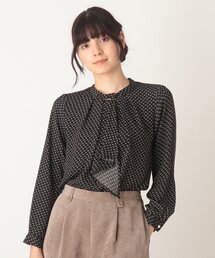 DRESKIP | メタル使いボウタイブラウス(シャツ/ブラウス)