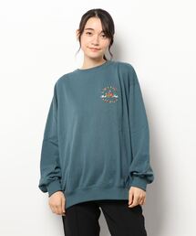 【CONVERSE/コンバース】パッチロゴ ビッグシルエット スウェットクルートレーナー