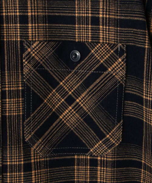 schott（ショット）の「【直営限定】Schott/ショット/LS PLAID WORK SHIRT/プレイドワークシャツ（シャツ/ブラウス・メンズ・ブラック/レッド/ネイビー・MEDIUM/XX-LARGE/LARGE/X-LARGE）」の7枚目の写真