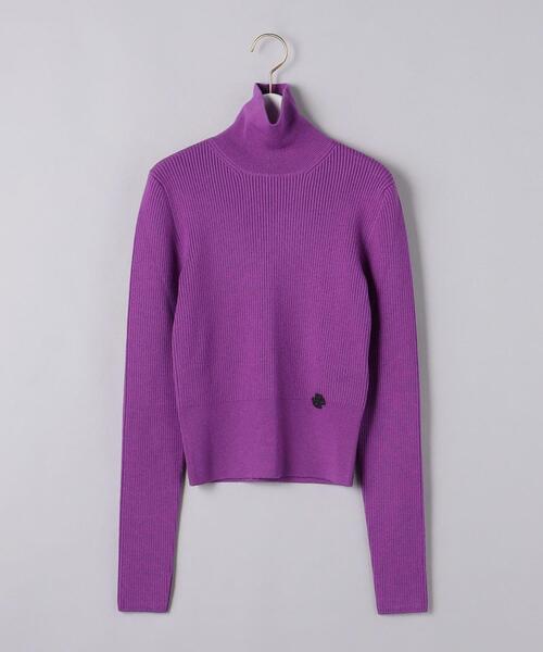 Patou(パトゥ)の「<Patou(パトゥ)>ハイネック リブ プルオーバー ■■■(ニット/セーター・レディース・パープル・S)」の1枚目の写真