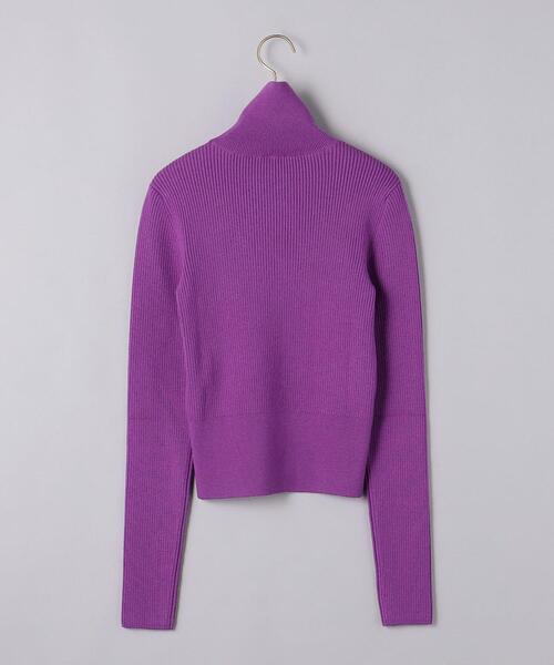 Patou(パトゥ)の「<Patou(パトゥ)>ハイネック リブ プルオーバー ■■■(ニット/セーター・レディース・パープル・S)」の2枚目の写真
