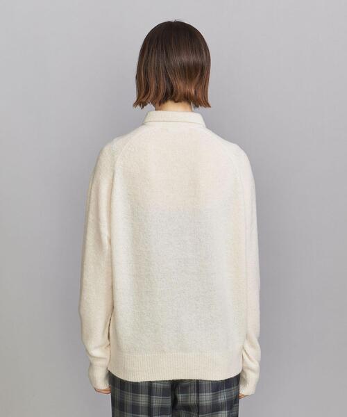 BEAUTY&YOUTH UNITED ARROWS（ビューティーアンドユースユナイテッドアローズ）の「BY ポロニットプルオーバー（ニット/セーター・レディース・ブラック/パープル/オフホワイト・FREE）」の8枚目の写真