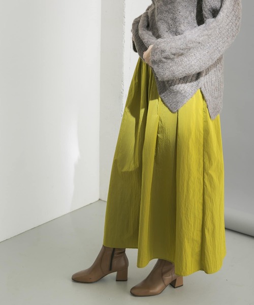 URBAN RESEARCH（アーバンリサーチ）の「ギャザーボリュームスカート（スカート・レディース・ブルー系その他/イエロー系その他/ベージュ・FREE）」の6枚目の写真