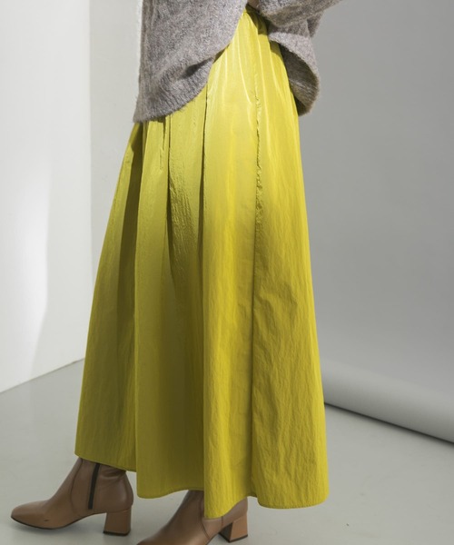URBAN RESEARCH（アーバンリサーチ）の「ギャザーボリュームスカート（スカート・レディース・ブルー系その他/イエロー系その他/ベージュ・FREE）」の7枚目の写真