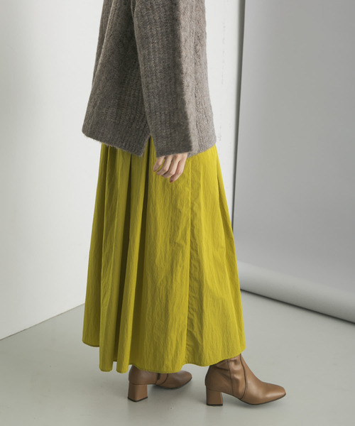 URBAN RESEARCH（アーバンリサーチ）の「ギャザーボリュームスカート（スカート・レディース・ブルー系その他/イエロー系その他/ベージュ・FREE）」の9枚目の写真