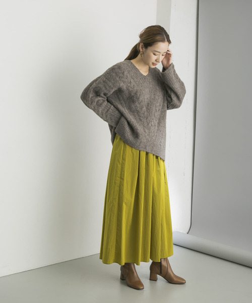 URBAN RESEARCH（アーバンリサーチ）の「ギャザーボリュームスカート（スカート・レディース・ブルー系その他/イエロー系その他/ベージュ・FREE）」の11枚目の写真