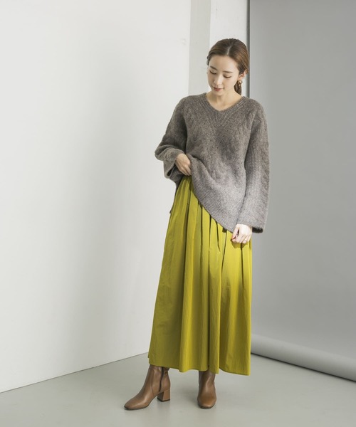 URBAN RESEARCH（アーバンリサーチ）の「ギャザーボリュームスカート（スカート・レディース・ブルー系その他/イエロー系その他/ベージュ・FREE）」の12枚目の写真