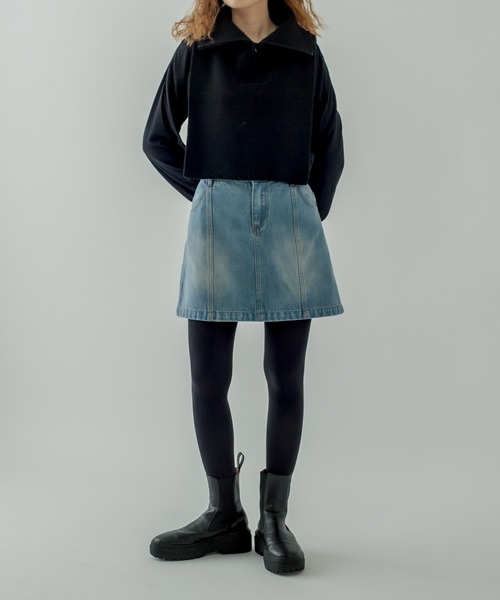 mystic（ミスティック）の「タートルベスト（ベスト・レディース・ブラック/アイボリー・FREE）」の13枚目の写真