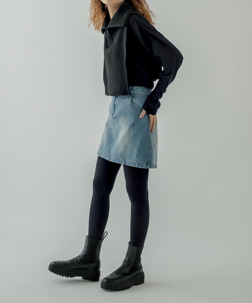 mystic（ミスティック）の「タートルベスト（ベスト・レディース・ブラック/アイボリー・FREE）」の11枚目の写真