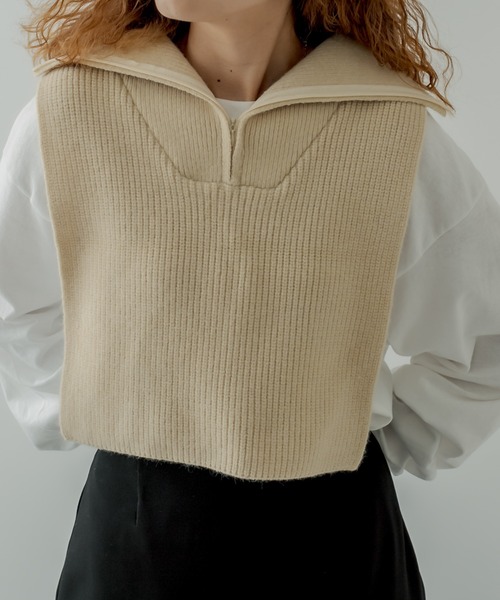 mystic（ミスティック）の「タートルベスト（ベスト・レディース・ブラック/アイボリー・FREE）」の14枚目の写真