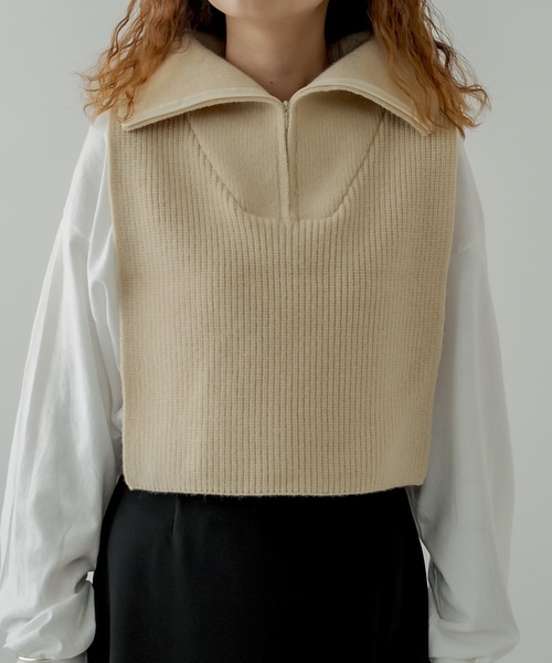 mystic（ミスティック）の「タートルベスト（ベスト・レディース・ブラック/アイボリー・FREE）」の17枚目の写真