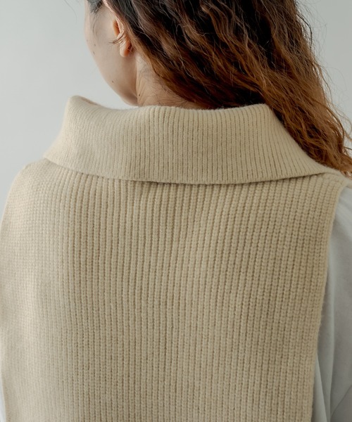 mystic（ミスティック）の「タートルベスト（ベスト・レディース・ブラック/アイボリー・FREE）」の10枚目の写真