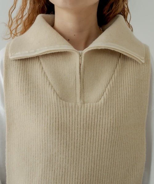 mystic（ミスティック）の「タートルベスト（ベスト・レディース・ブラック/アイボリー・FREE）」の6枚目の写真