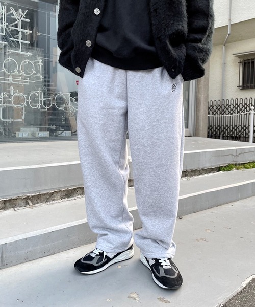WHO'S WHO gallery（フーズフーギャラリー）の「【KOOKY'N/クーキー】K刺繍スウェットパンツ（スウェットパンツ・メンズ・ブラック/ネイビー/杢グレー・FREE）」の3枚目の写真
