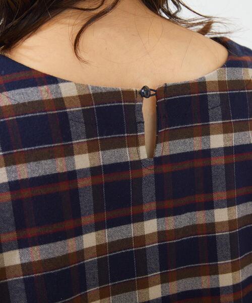 SHOO・LA・RUE(シューラルー)の「◆ジャカードチェック柄ワンピース(ワンピース・レディース・ブラック系1/ダークブラウン系1/ネイビー系1・02/03/04)」の19枚目の写真