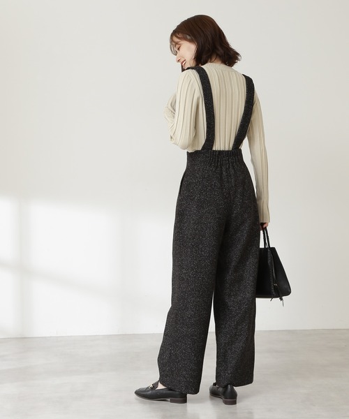 N.(N. Natural Beauty Basic)(エヌエヌナチュラルビューティーベーシック)の「◆ワイドリブコンパクトニット(ニット/セーター・レディース・ネイビー/オフホワイト/ライトグリーン・MEDIUM)」の5枚目の写真